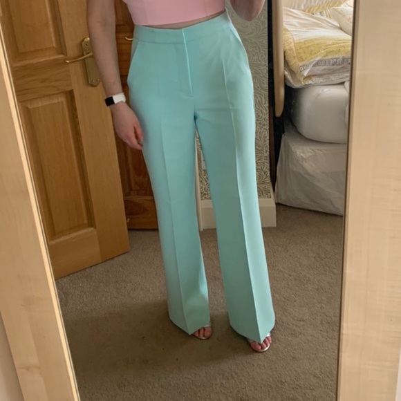 Swimming Pool Green Flared Trousers 